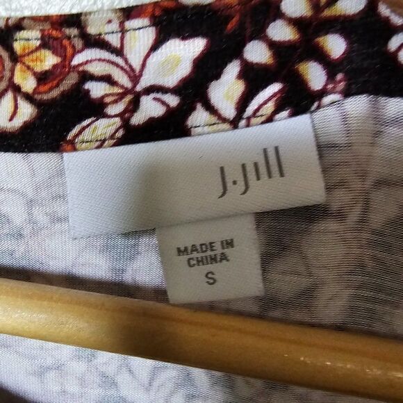 EUC J. JILL FLORAL 3/4 SLEEVES SOFT BABY DOLL DRESS SIZE SMALL WOMENS - Picture 16 of 16